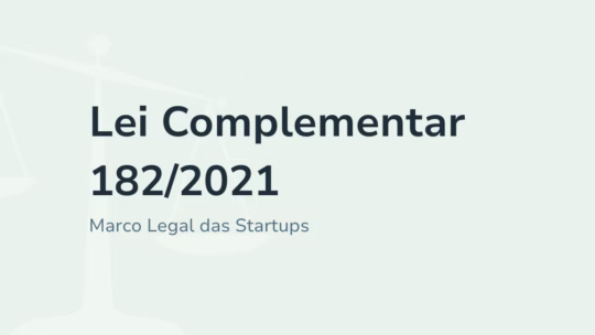 Lei Complementar 182/2021